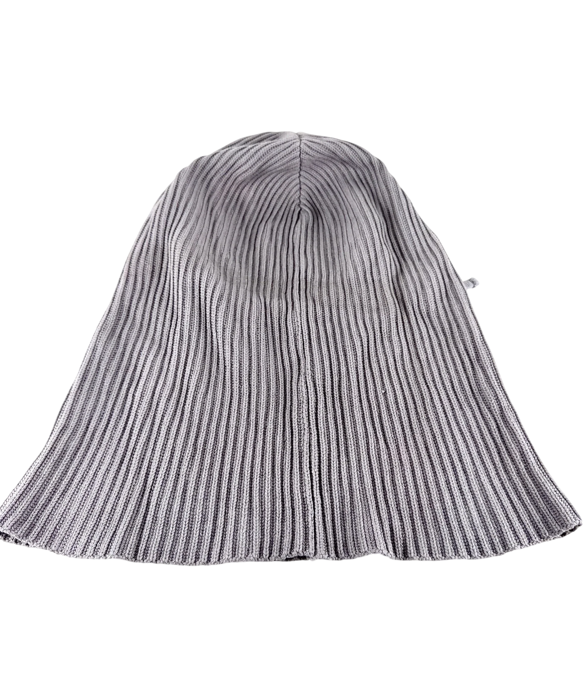 Colors Grey Ribbed Hooded Scarf — Back