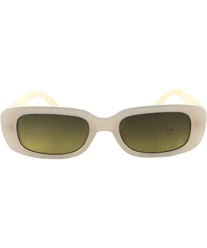 Szade Beige Rectangular Sunglasses
