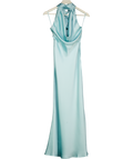 PRETTY LAVISH Solene Cowl Neck Maxi Dress - Seaspray Blue UK 6