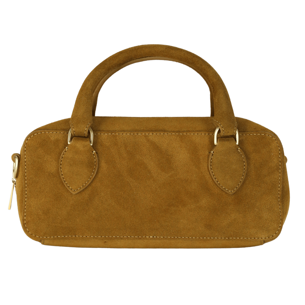 Reformation Brown Tan Suede Patrizia Crossbody Bag