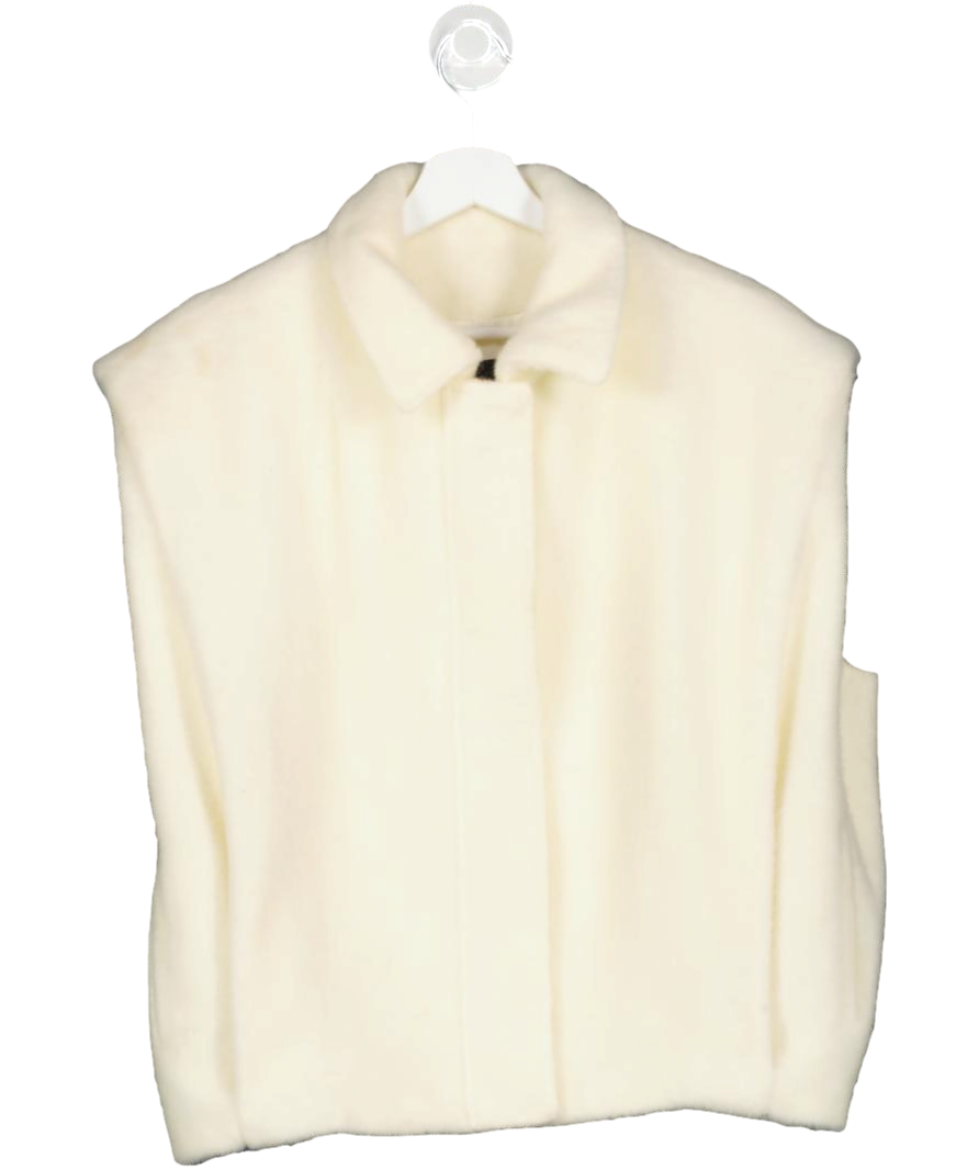 Studio AR Cream Helen Faux Mohair Gilet UK 8