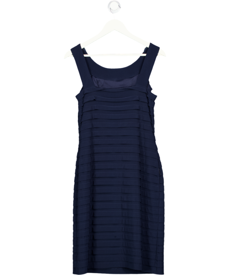 Gina Baccon Blue 1451 - Navy Beaded Dress UK 10
