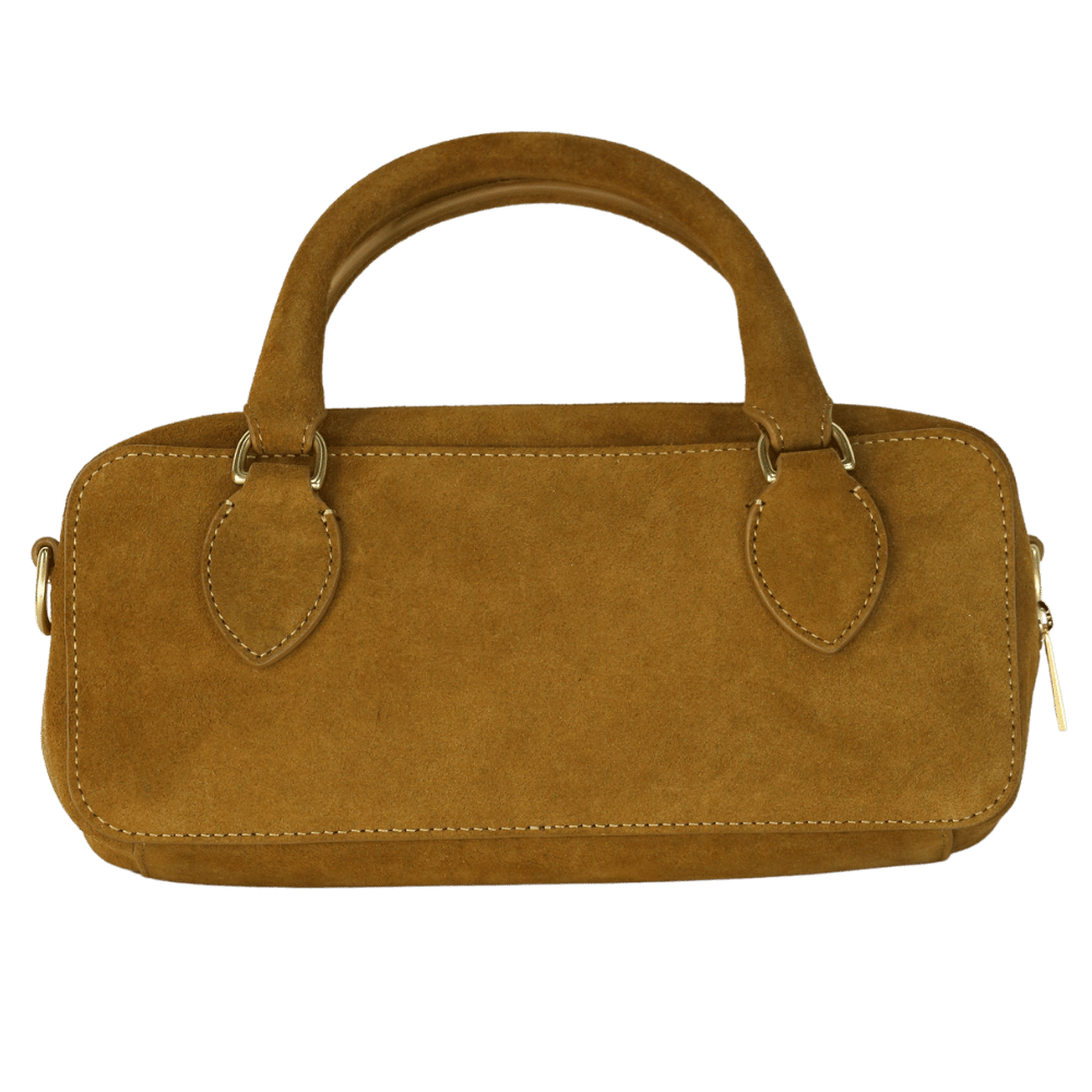 Reformation Brown Tan Suede Patrizia Crossbody Bag