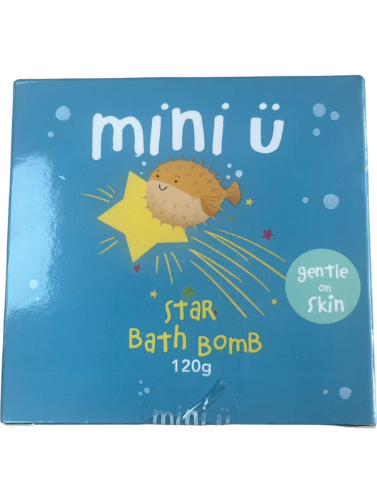 Mini U Blue Star Bath Bomb Gentle on Skin 120g