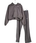 gymshark Grey Cosy Luxe Zip Through Hoodie And Jogger Set UK M