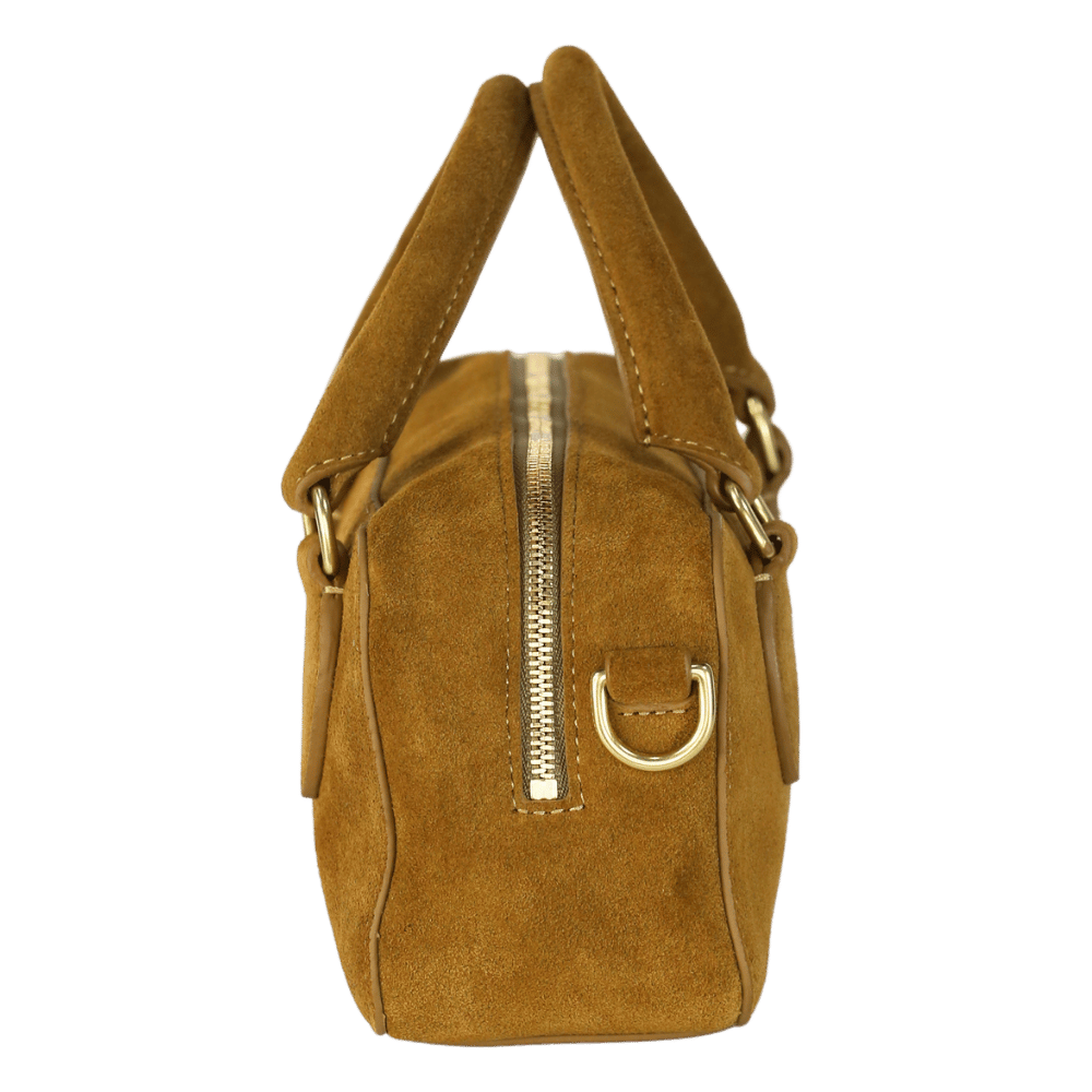 Reformation Brown Tan Suede Patrizia Crossbody Bag