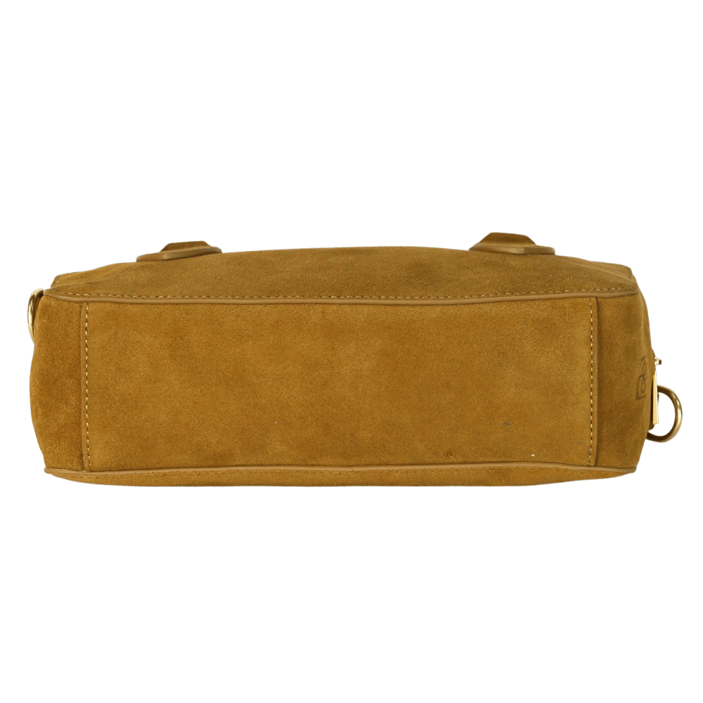 Reformation Brown Tan Suede Patrizia Crossbody Bag