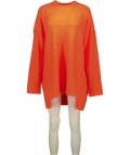 FREE PEOPLE Jumper - Orange Supersoft Wool Blend Oversize UK M