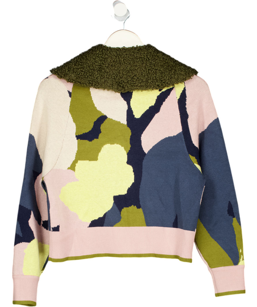 NEVER FULLY DRESSED Multicoloured Mara Abstract Cheryl Cardigan UK XS