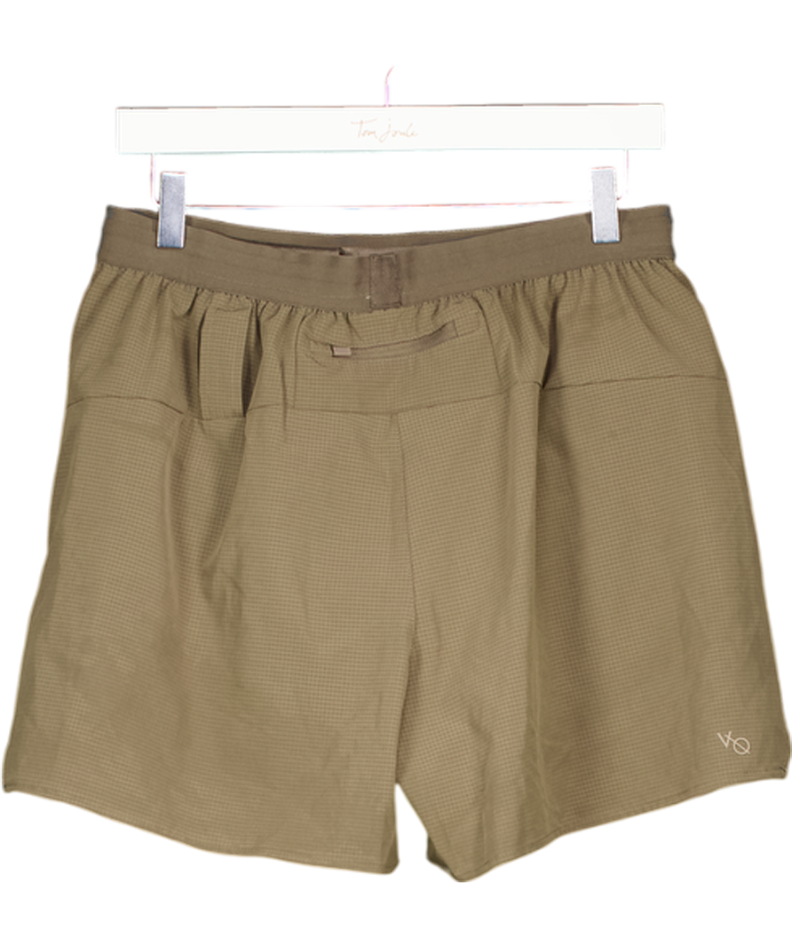 VANQUISH Khaki Green Utility Performance Shorts UK M