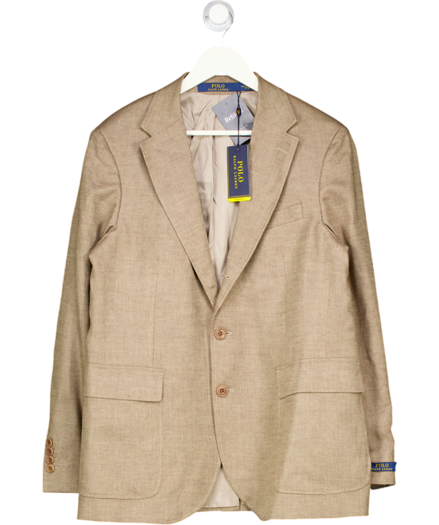 Polo Ralph Lauren Green Modern Fit Herringbone Blazer Green/beige UK 42" CHEST