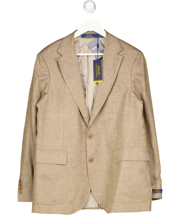 Polo Ralph Lauren Green Modern Fit Herringbone Blazer Green/beige UK 42" CHEST