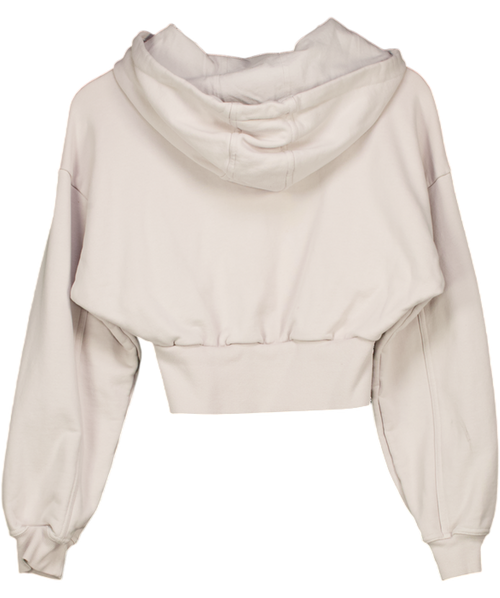 Adidas by Stella Mccartney Beige Sportswear Cropped Hoodie UK S