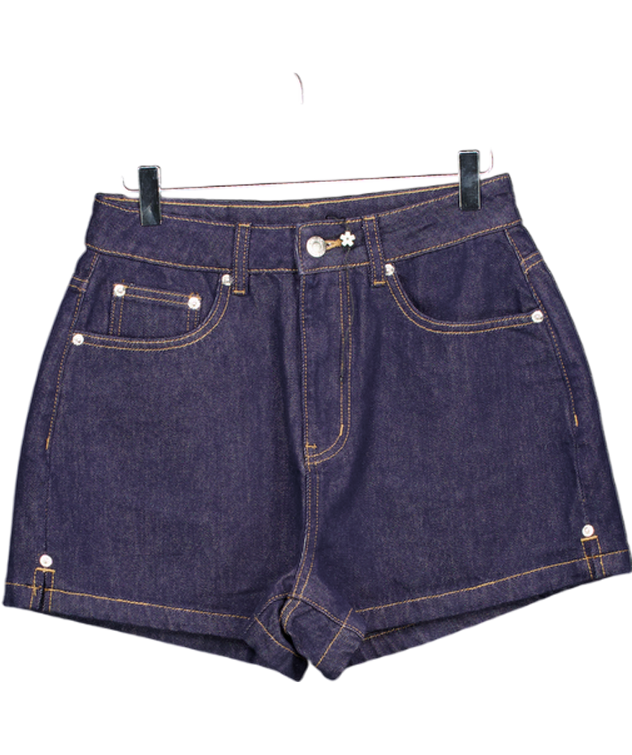 VRG GRL Blue Rhea Denim Shorts Indigo UK 8