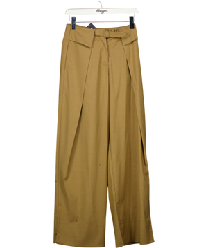 ASOS Beige Tailored Wide Leg Trousers UK 6