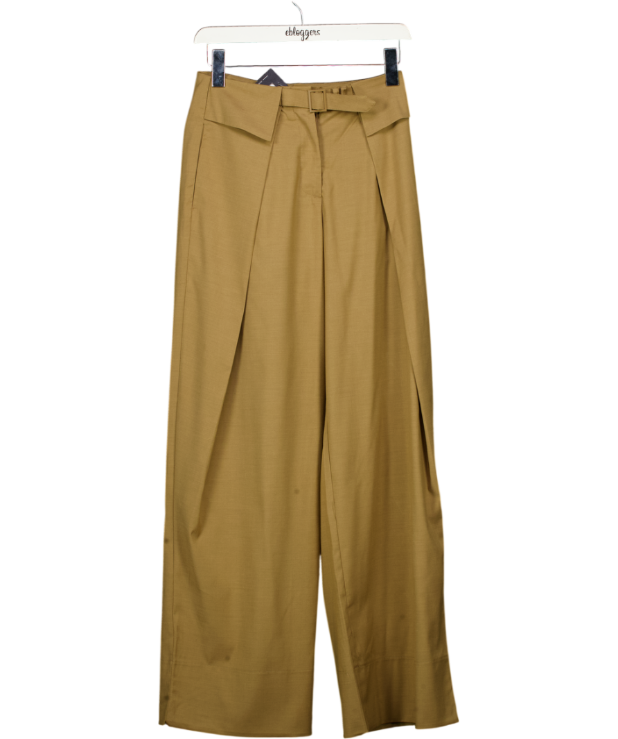 ASOS Beige Tailored Wide Leg Trousers UK 6