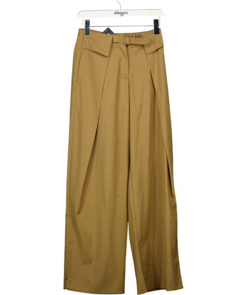 ASOS Beige Tailored Wide Leg Trousers UK 6