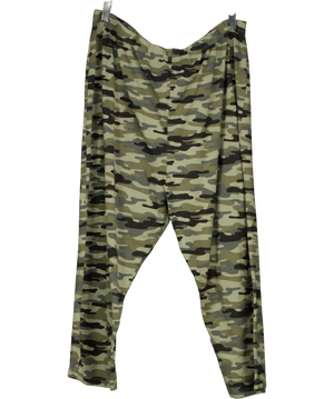Yours Green Camouflage Leggings UK 26