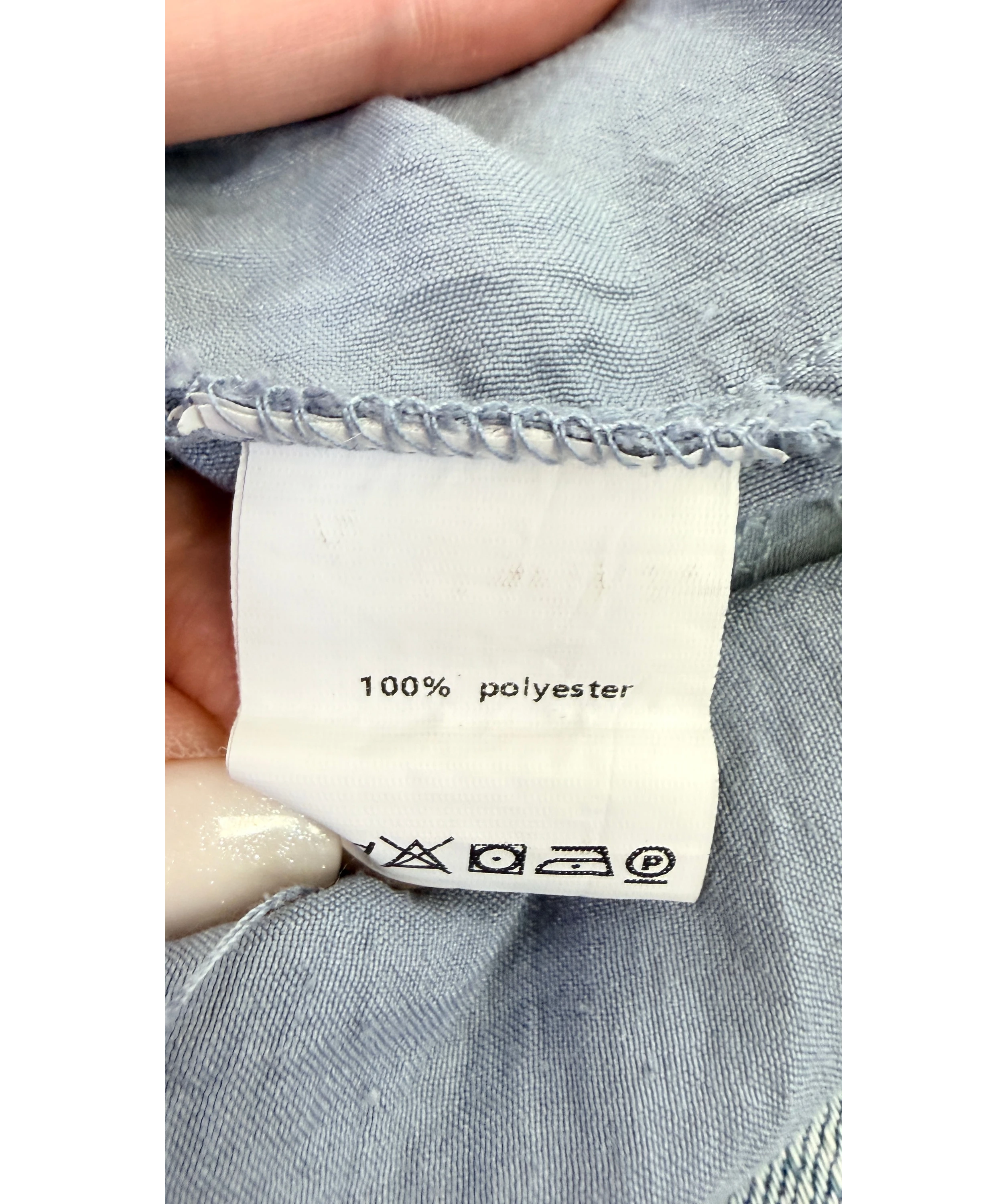 INCERUN Blue Drape Side Trousers Blue, size UK L — label
