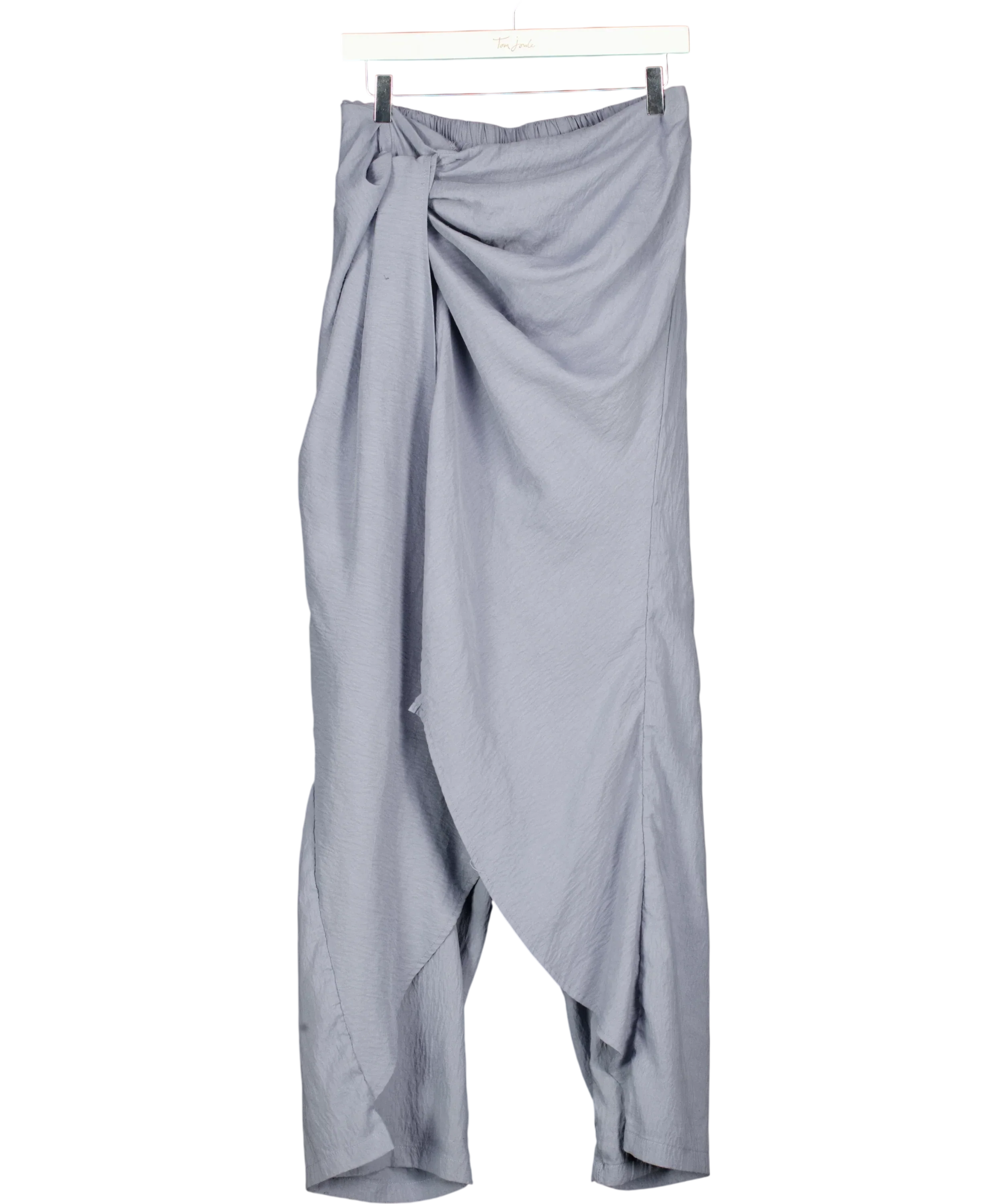 INCERUN Blue Drape Side Trousers Blue, size UK L — front