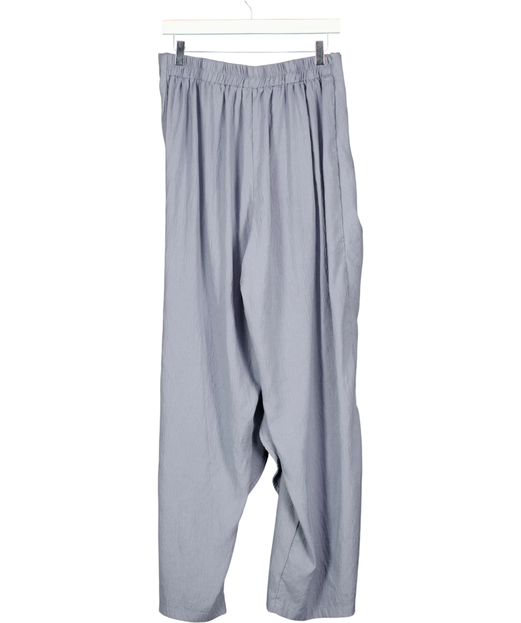 INCERUN Blue Drape Side Trousers Blue, size UK L — back