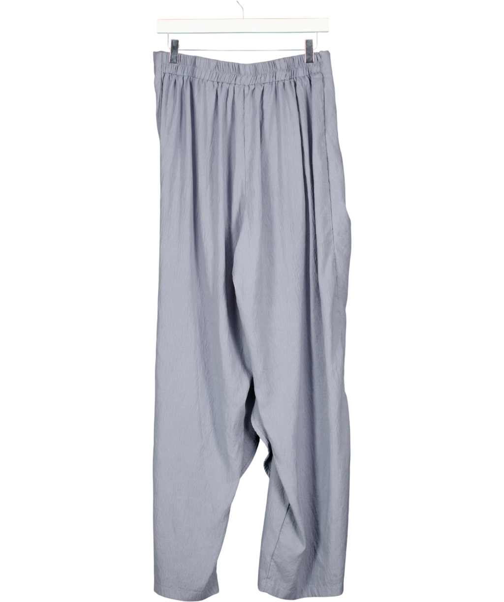 INCERUN Blue Drape Side Trousers Blue, size UK L — back
