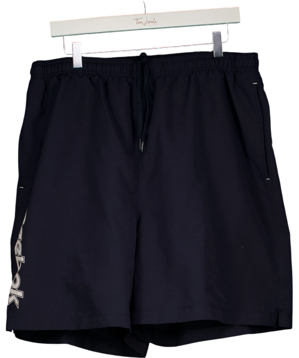 REEBOK Blue Woven Shorts UK XL — Front