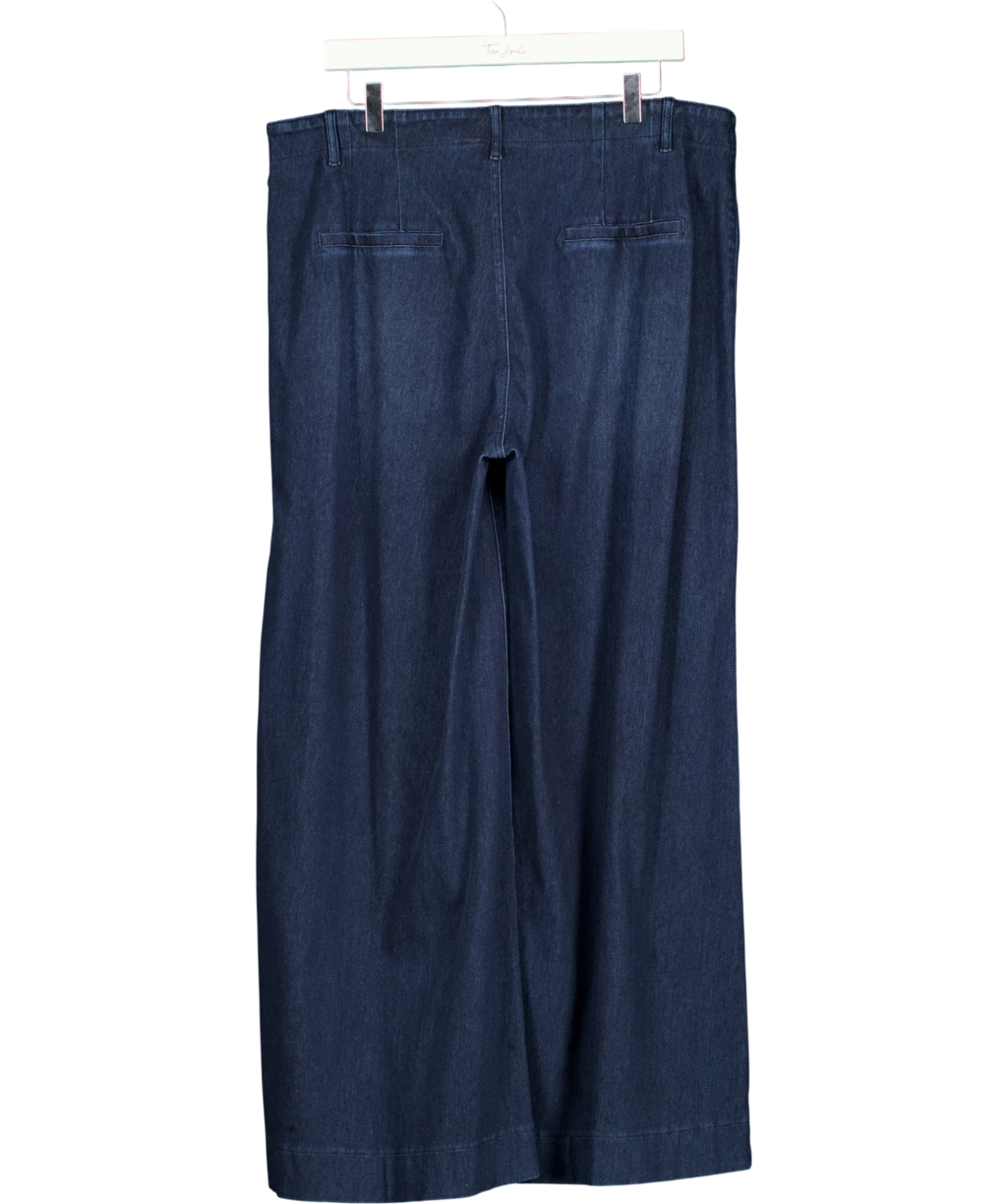 HALARA Blue Halara Flex™ High Waisted Pockets Washed Casual Wide Leg Jeans, size UK XL — back