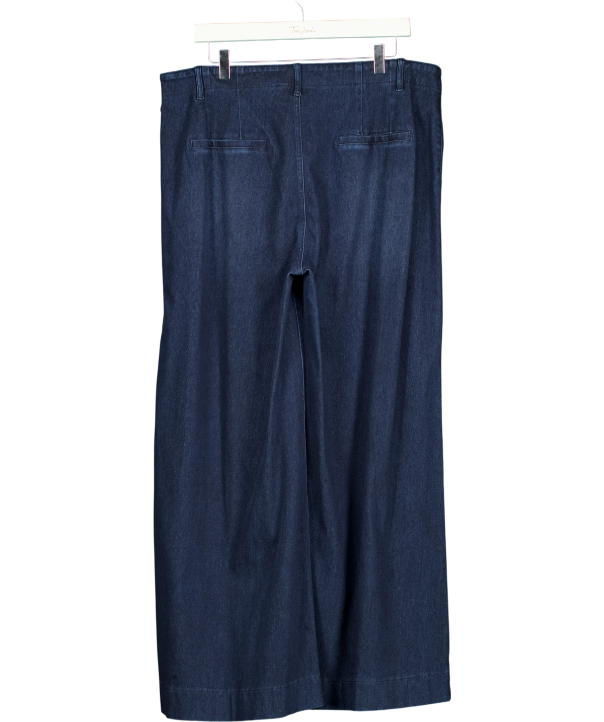 HALARA Blue Halara Flex™ High Waisted Pockets Washed Casual Wide Leg Jeans, size UK XL — back