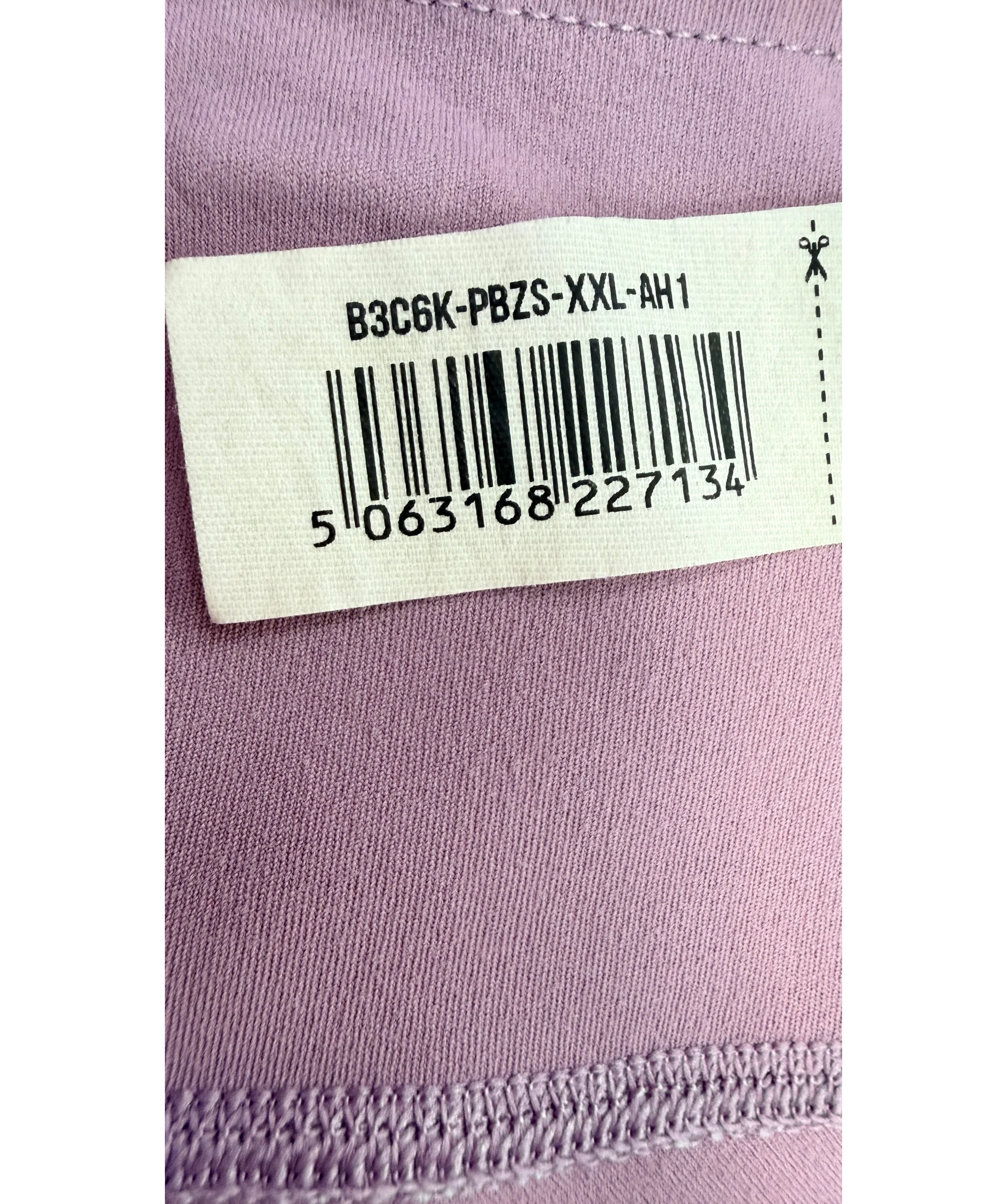 GYMSHARK Purple Regular High-Rise Gym Leggings Soft Purple, size UK XXL — label