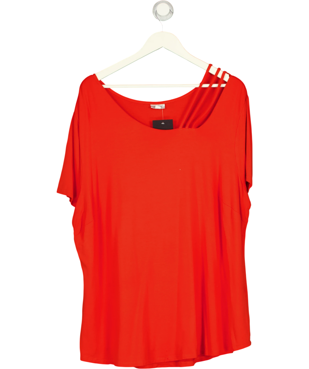 Avenue Orange Off The Shoulder T Shirt UK M — Front