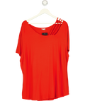 Avenue Orange Off The Shoulder T Shirt UK M — Front