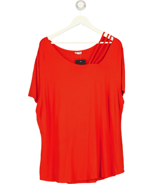 Avenue Orange Off The Shoulder T Shirt UK M