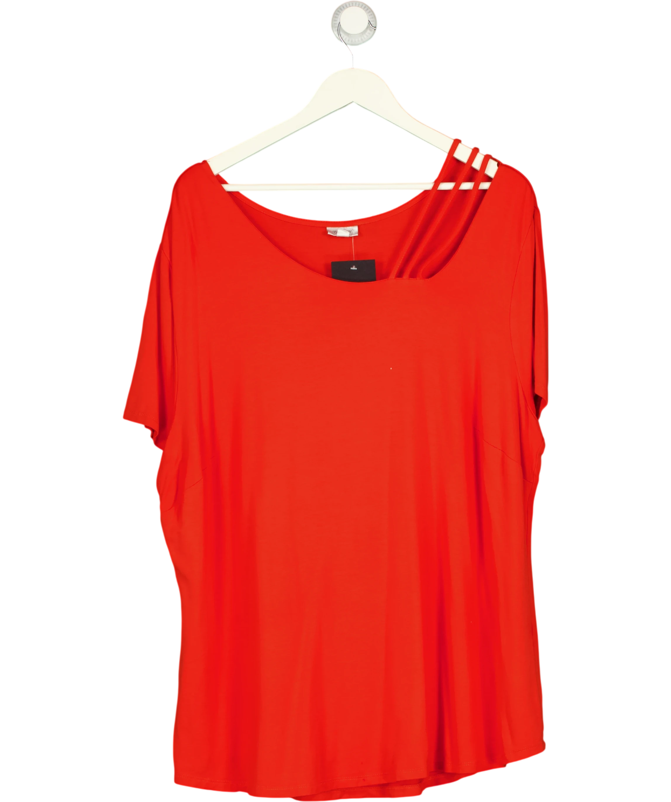 Avenue Orange Off The Shoulder T Shirt UK M — Front