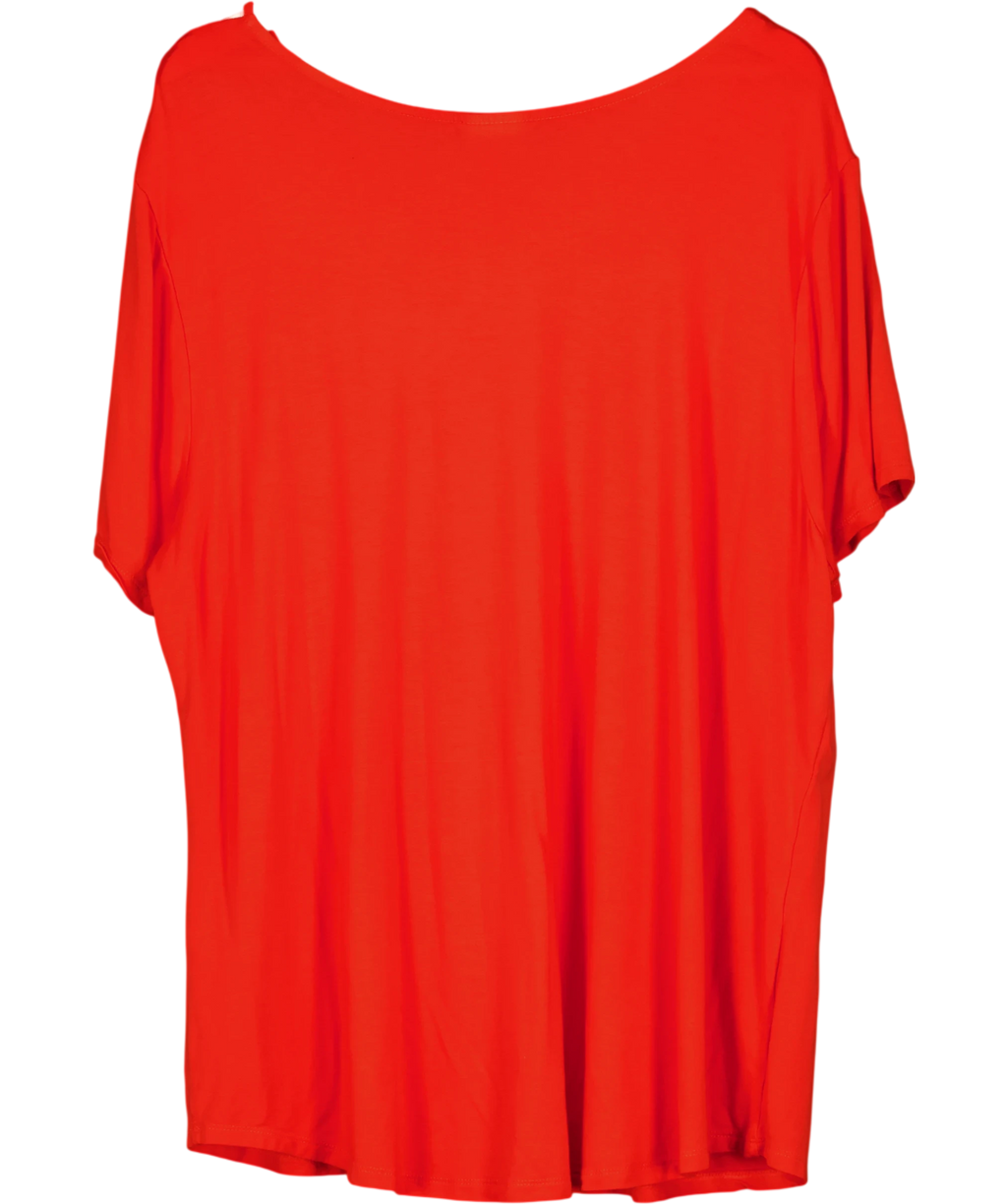Avenue Orange Off The Shoulder T Shirt UK M — Back