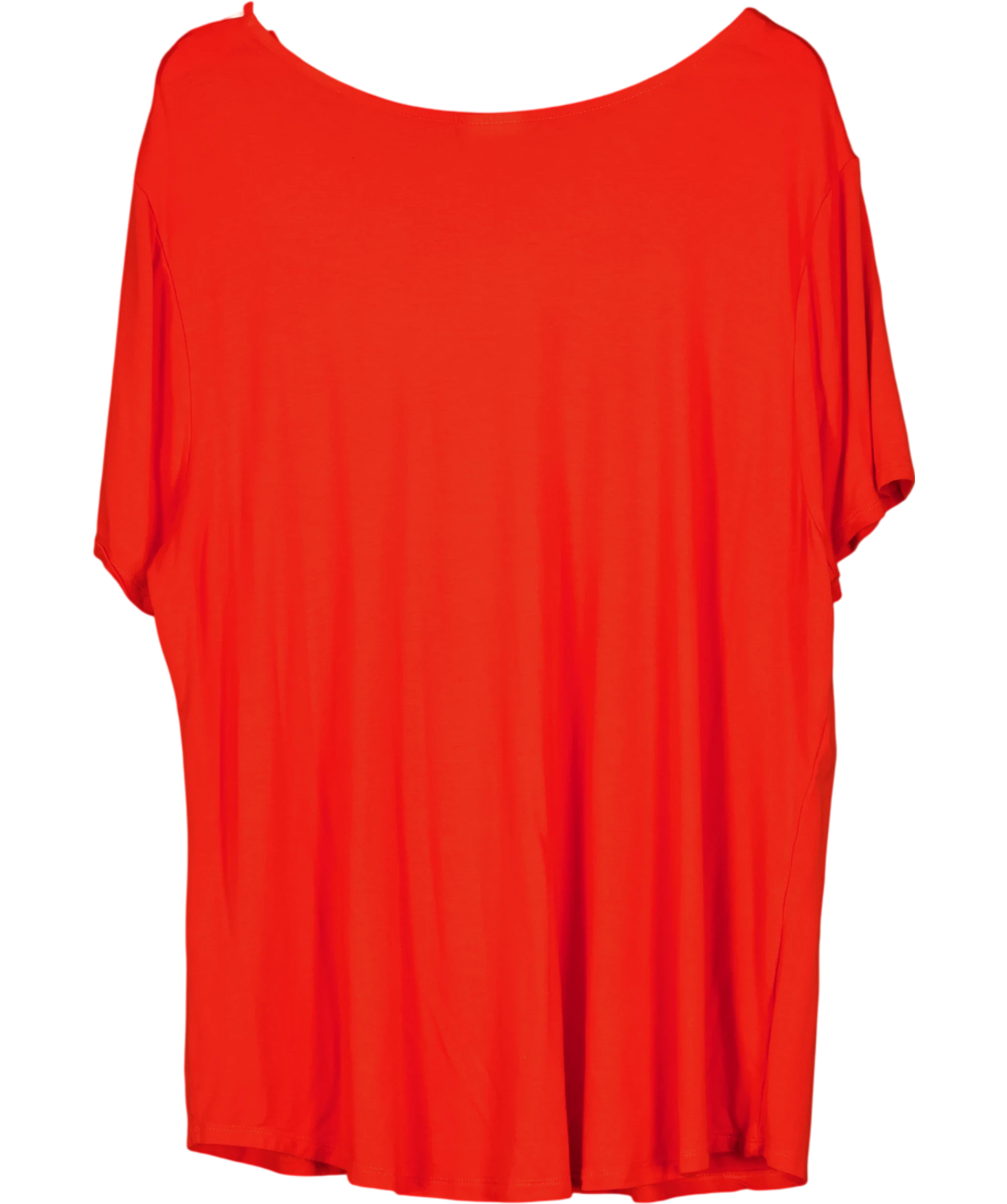 Avenue Orange Off The Shoulder T Shirt UK M — Back