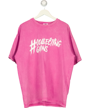 Pink Collecting Gains Tee UK XL