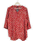 Evans Red Casual Summer Top UK 22 — Front