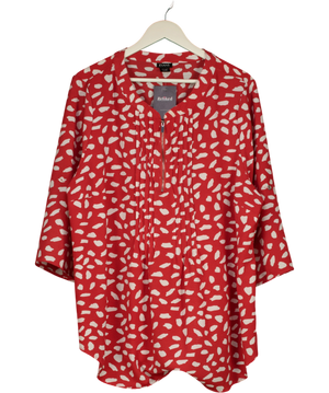 Evans Red Casual Summer Top UK 22