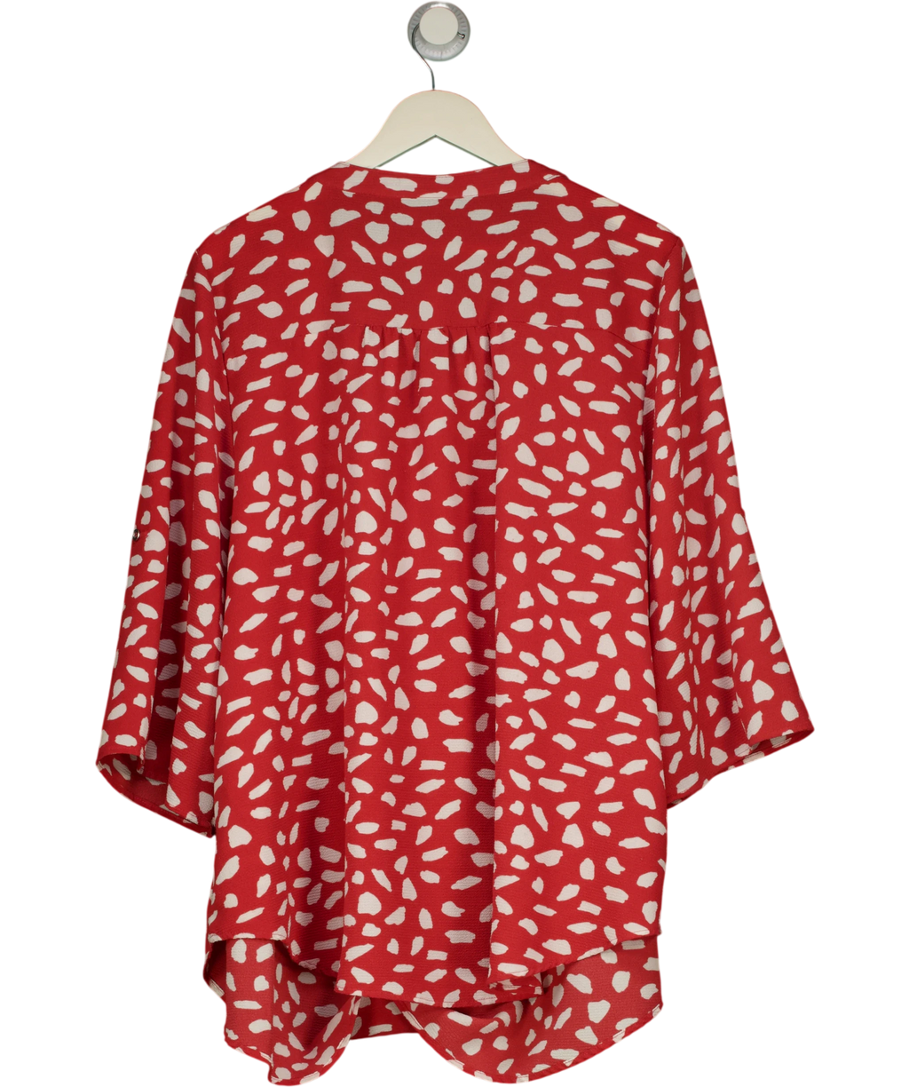 Evans Red Casual Summer Top UK 22 — Back