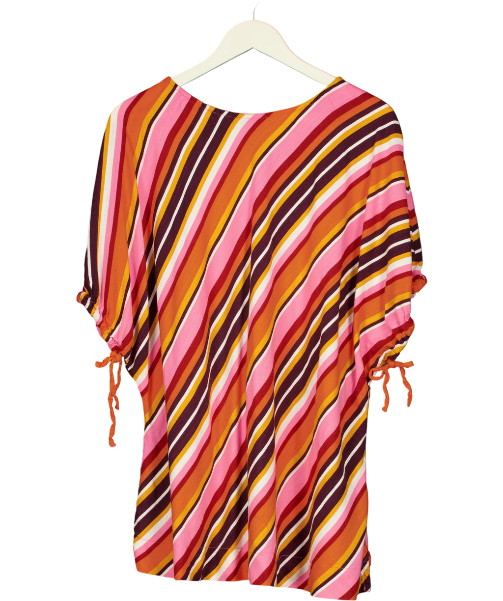 Jd Williams Multicoloured Puff Sleeve Top UK XL — Front