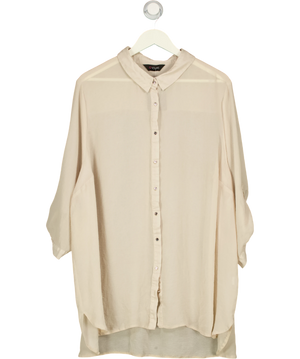 Yours Beige Long Sleeve Blouse UK XL