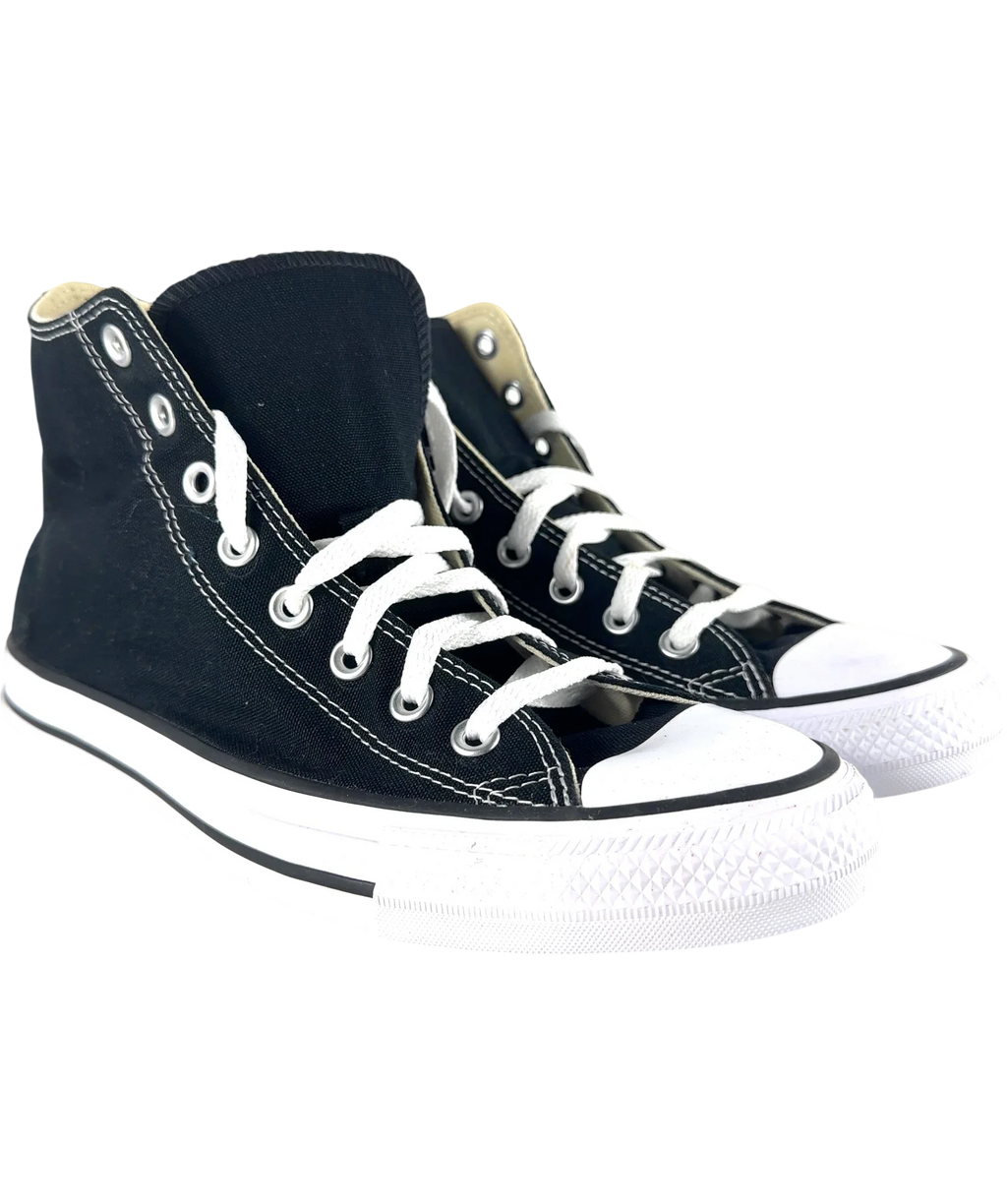 Converse Black Chuck Taylor All Star High Top Trainers, size UK 8.5 EU 41.5 👠 — front