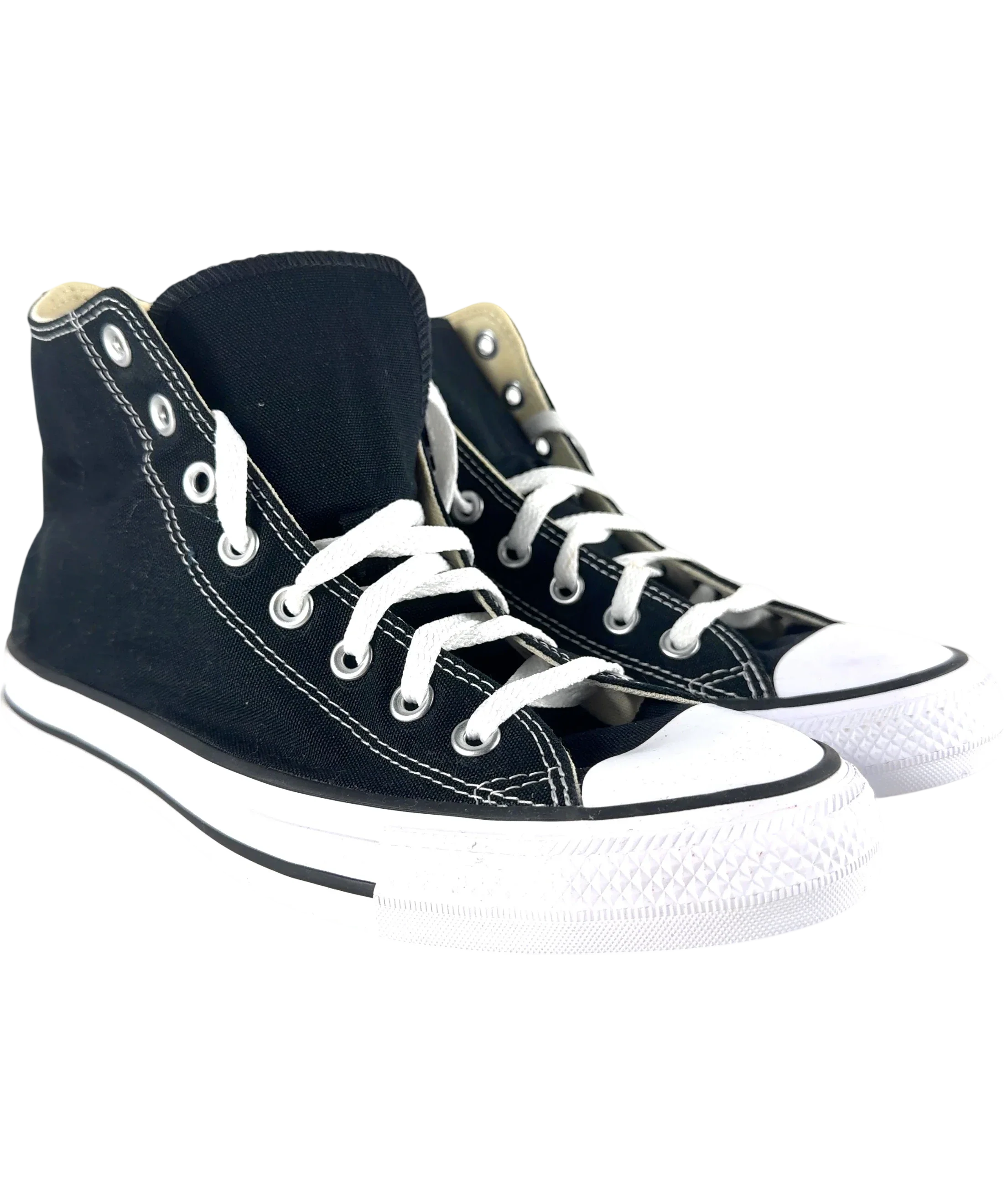 Converse Black Chuck Taylor All Star High Top Trainers, size UK 8.5 EU 41.5 👠 — front