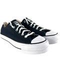 Converse Black Chuck Taylor All Star Lift Platform Ox Trainers, size UK 8.5 EU 41.5 👠 — front