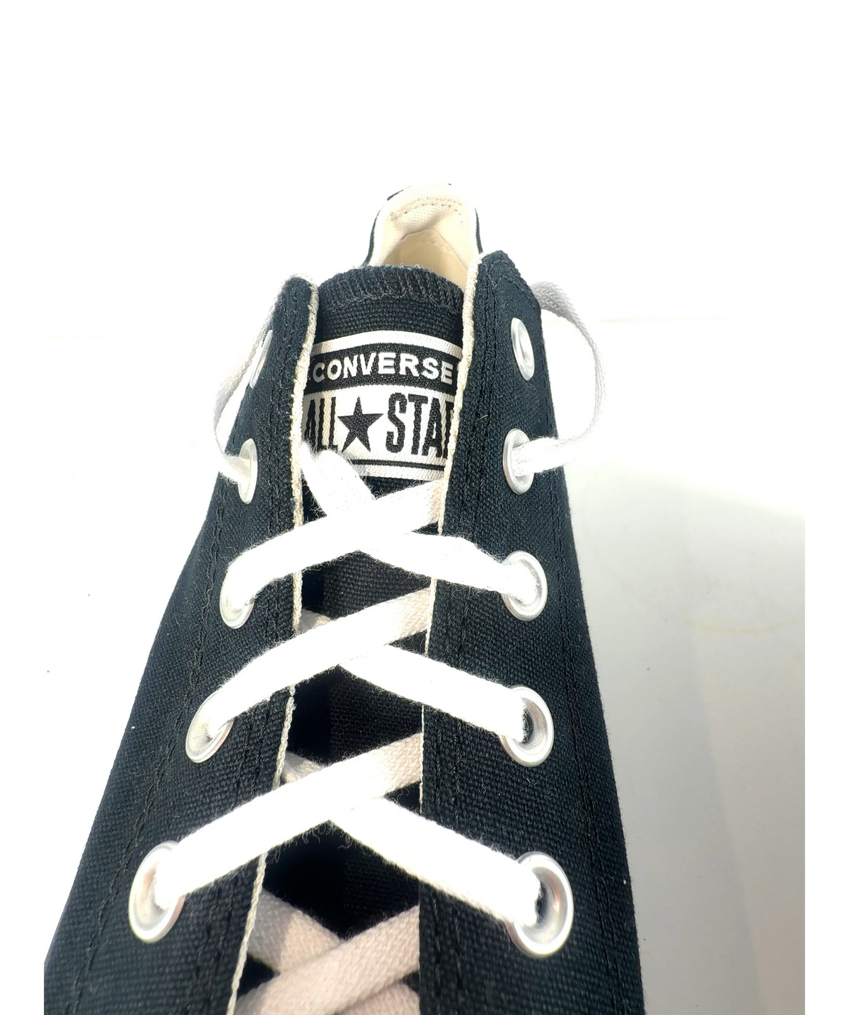 Converse Black Chuck Taylor All Star Lift Platform Ox Trainers UK 8.5 EU 41.5 — Brand