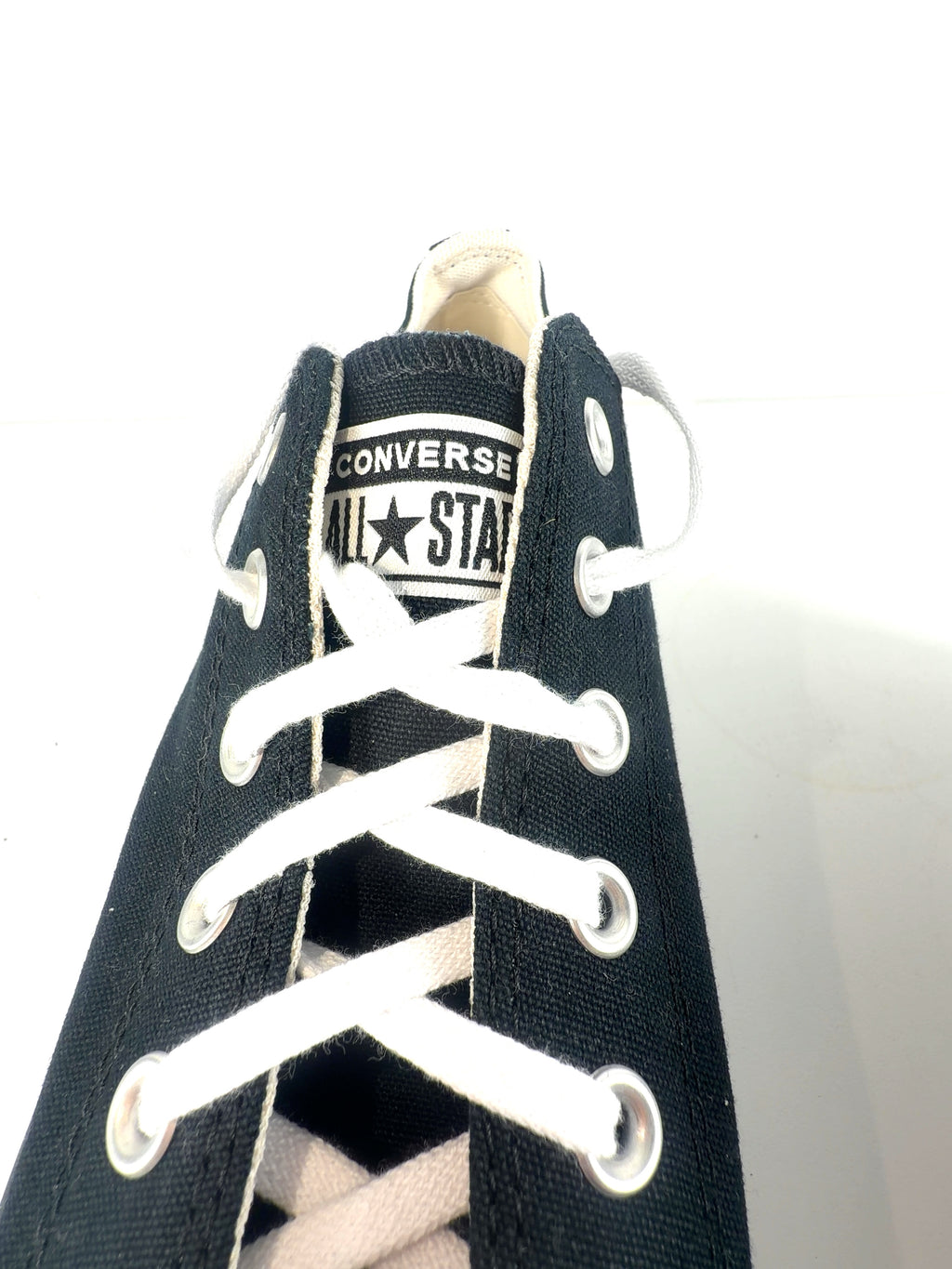 Converse Black Chuck Taylor All Star Lift Platform Ox Trainers, size UK 8.5 EU 41.5 👠 — care label