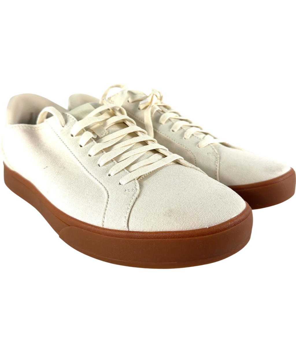 KIZIK Cream QC Irvine Hands-Free Canvas Trainers Pristine Gum, size UK 9 EU 42 👠 — front