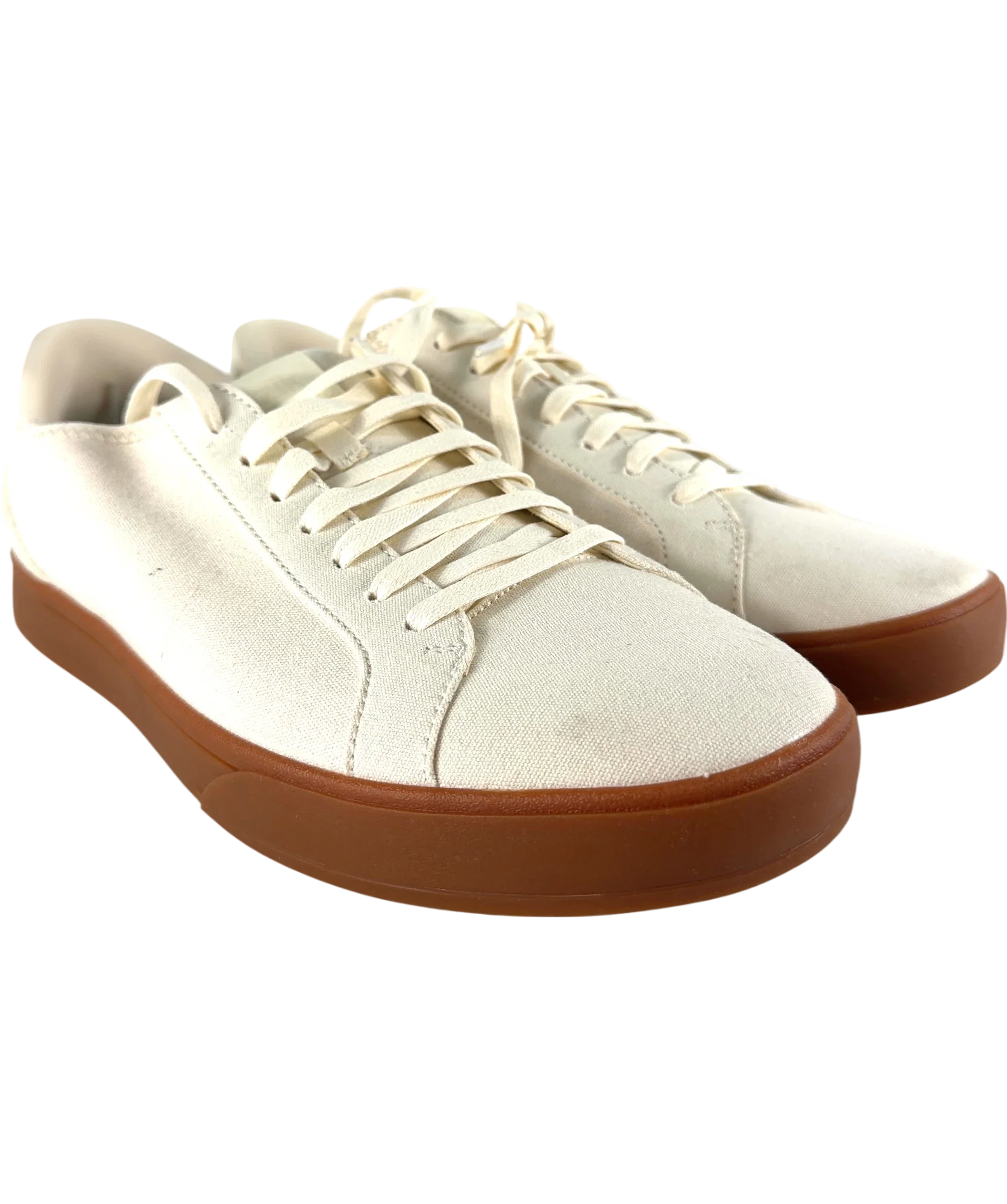 KIZIK Cream QC Irvine Hands-Free Canvas Trainers Pristine Gum, size UK 9 EU 42 👠 — front