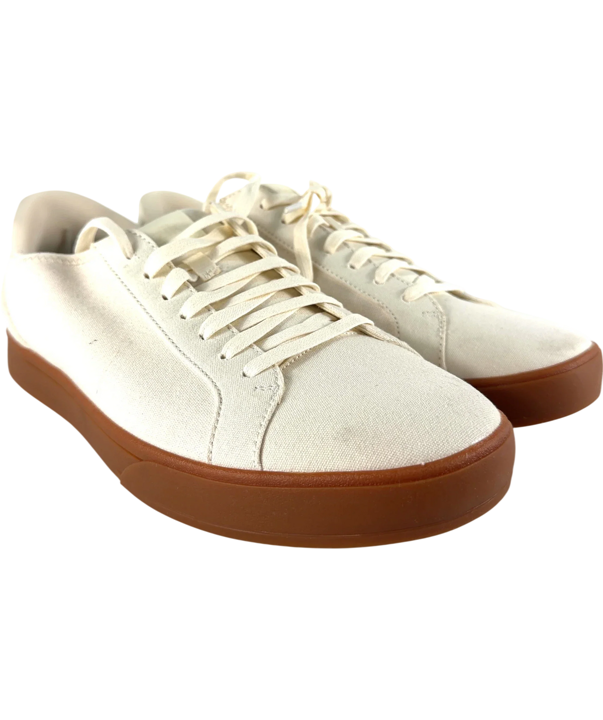 KIZIK Cream QC Irvine Hands-Free Canvas Trainers Pristine Gum, size UK 9 EU 42 👠 — front